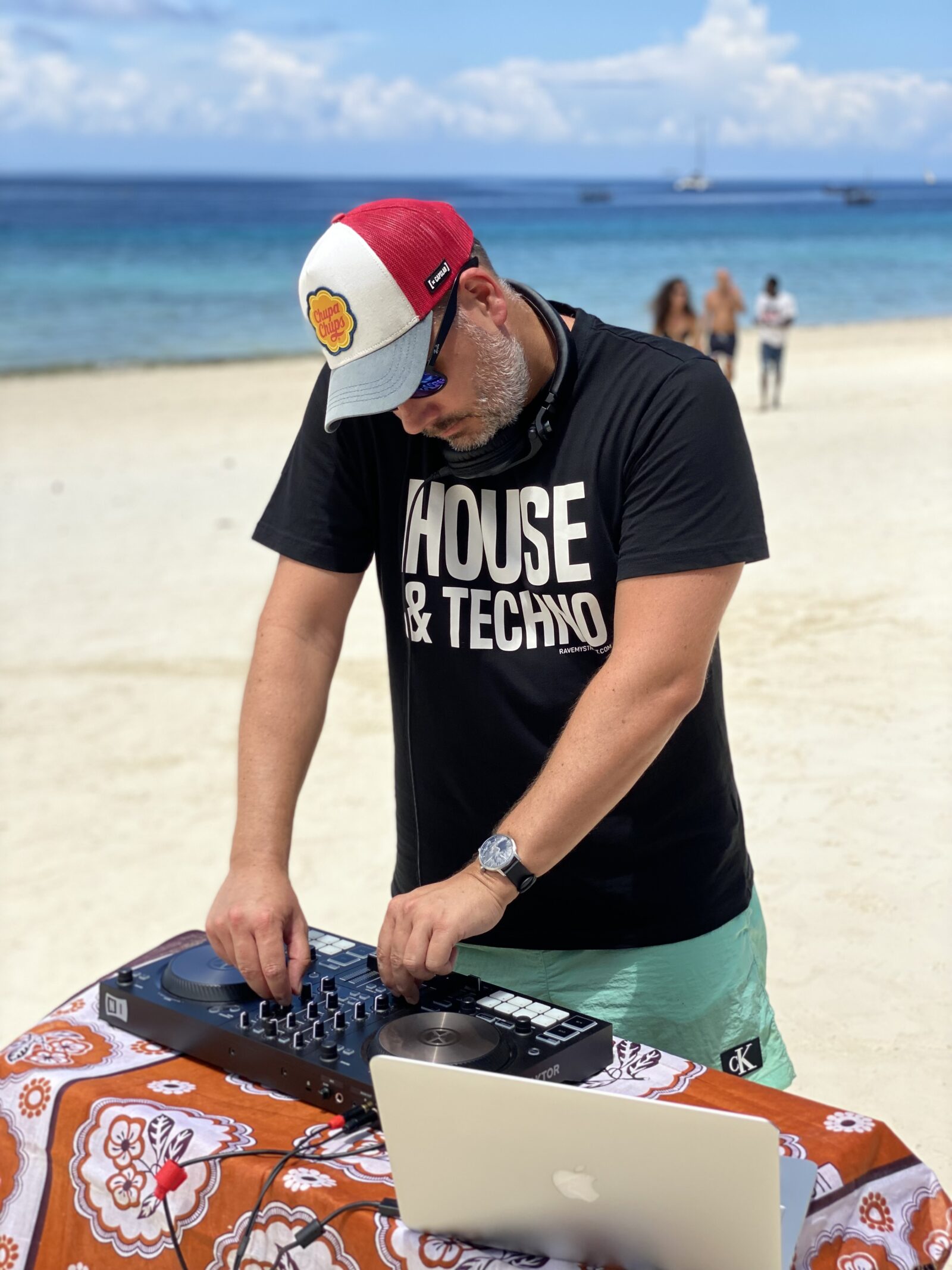 ralph on the beach in zanzi